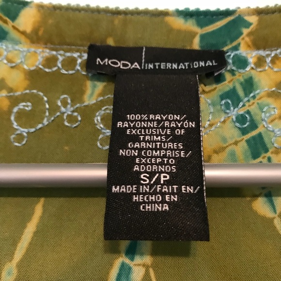 Moda Tie Dye Long Sleeve Dress Sz Small - Picture 3 of 7